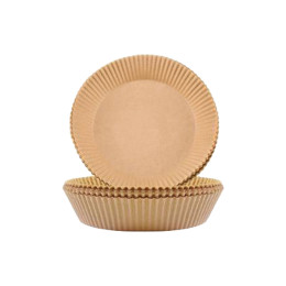 Estia Αντικολλητικο Χαρτι Ψησιματος για Φριτεζα Αερος σετ 100 τεμ Στρογγυλο 23cm