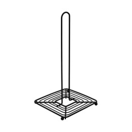 Βαση για Ρολο Κουζινας Metal Black Μεταλλικη 30x15.5cm Μαυρη