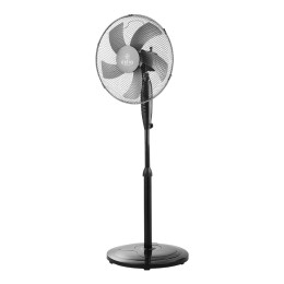 Estia Ανεμιστηρας Σταντ Επιδαπεδιος Aeropulse 40cm 50w με Στρογγyλη Βαση Βαρεως Τυπου Μαυρος