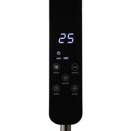 Estia Ανεμιστηρας Σταντ Επιδαπεδιος bow 40cm 60w Μαυρος με Τηλεχειριστηριο