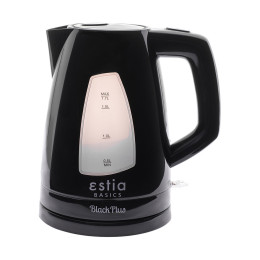 Estia Βραστηρας Black Plus Πλαστικος 2200w 1.7lt Μαυρος