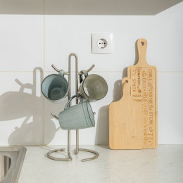 Estia Βαση για Κουπες Nickel απο Κραμα Ψευδαργυρου 6 Θεσεων