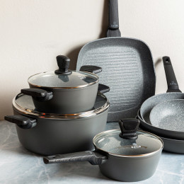 Estia Γκριλιερα Cuisson Αντικολλητικη Πρεσσαριστου Αλουμινιου 28cm