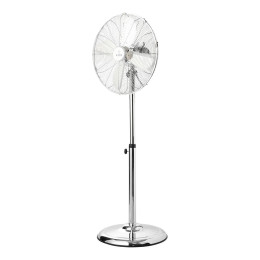 Estia Ανεμιστηρας Σταντ Επιδαπεδιος Retroflow 40cm 50w Μεταλλικος Ασημι