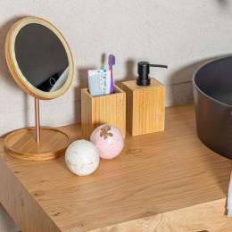 Estia Αντλια Σαπουνιου Bamboo Essentials Τετραγωνη 8.2x7.5x17.5cm