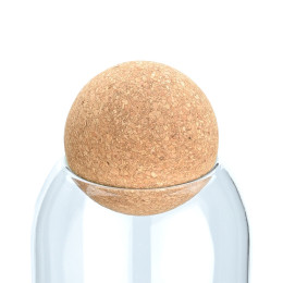 Estia Δοχειο Αποθηκευσης Γυαλινο 950ml με Καπακι Φελλου