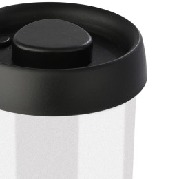 Estia Δοχειο Αποθηκευσης Κενου Αερος Γυαλινο 900ml με Καπακι Μαυρο