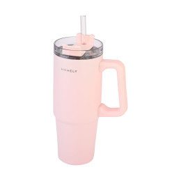 Θερμος Straw Tumbler 900ml Rose Quartz