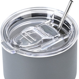 Estia Θερμος mug Lite Save the Aegean 400ml Fjord Grey