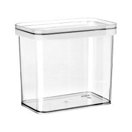 Estia Δοχειο Αποθηκευσης Πλαστικο 1650ml Διαφανες Στοιβαζομενο