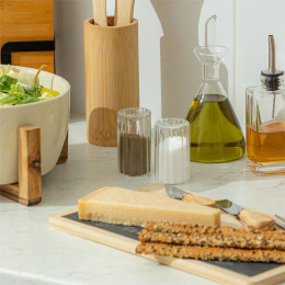 Estia Δοχεια για Αλατι & Πιπερι Allure Γυαλινα σετ 2 tem