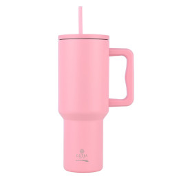 Estia Θερμος Straw Tumbler xl Save the Aegean 1200ml Blossom Rose