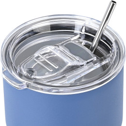 Estia Θερμος mug Lite Save the Aegean 400ml Denim Blue