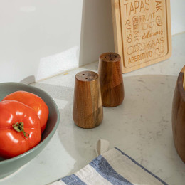 Estia Δοχεια για Αλατι & Πιπερι Allure Ξυλινα σετ 2 τεμ