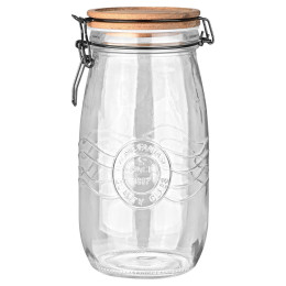 Estia Δοχειο Αποθηκευσης Allure Γυαλινο 2000ml με Κλιπ Καπακι