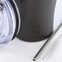 Estia Θερμος Coffee mug Save the Aegean 350ml Noir Echo