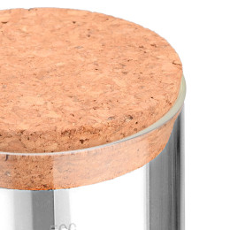 Estia Δοχειο Αποθηκευσης Γυαλινο 500ml με Καπακι Φελλου