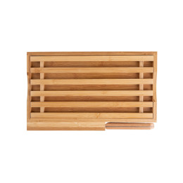 Estia Επιφανεια Κοπης Bamboo Essentials με Μαχαιρι Ψωμιου 35.5x22x3.5cm