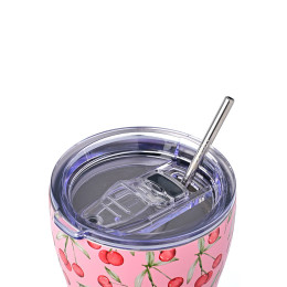 Estia Θερμος Coffee mug Save the Aegean 350ml Cherry Rose