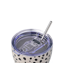 Estia Θερμος Coffee mug Save the Aegean 350ml Leopard Taupe