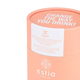 Estia Θερμος Coffee mug Save the Aegean 350ml Peach Fuzz