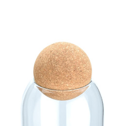 Estia Δοχειο Αποθηκευσης Γυαλινο 450ml με Καπακι Φελλου