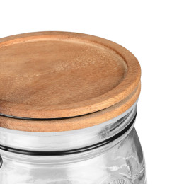 Estia Δοχειο Αποθηκευσης Allure Γυαλινο 500ml με Κλιπ Καπακι