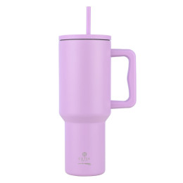 Estia Θερμος Straw Tumbler xl Save the Aegean 1200ml Lavender Purple