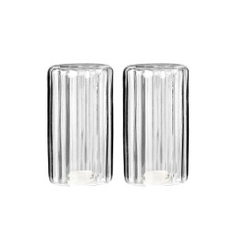 Estia Δοχεια για Αλατι & Πιπερι Allure Γυαλινα σετ 2 tem