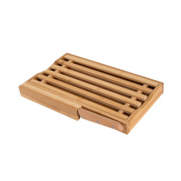 Estia Επιφανεια Κοπης Bamboo Essentials με Μαχαιρι Ψωμιου 35.5x22x3.5cm