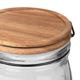 Estia Δοχειο Αποθηκευσης Allure Γυαλινο 1000ml με Κλιπ Καπακι