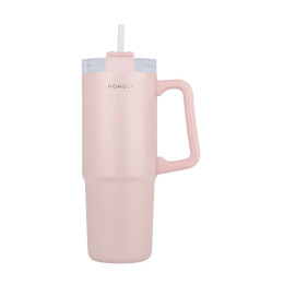 Θερμος Straw Tumbler 900ml Rose Quartz