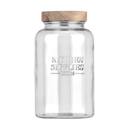 Estia Δοχειο Αποθηκευσης Allure Γυαλινο 2000ml 12x12x21.6cm