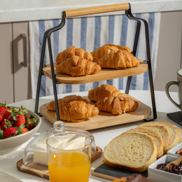 Estia Δισκος Σερβιρισματος Bamboo Essentials Διοροφος