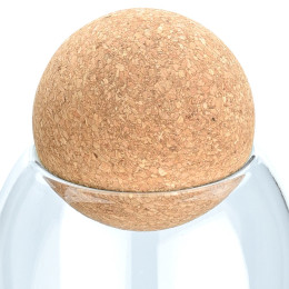 Estia Δοχειο Αποθηκευσης Γυαλινο 1300ml με Καπακι Φελλου