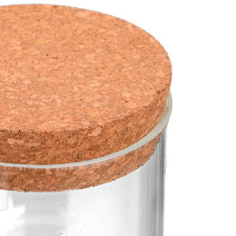 Estia Δοχειο Αποθηκευσης Γυαλινο 250ml με Καπακι Φελλου