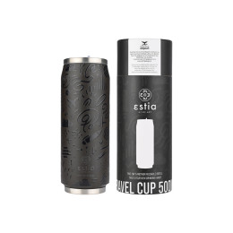 Estia Θερμος Travel cup Save the Aegean 500ml Noir Echo