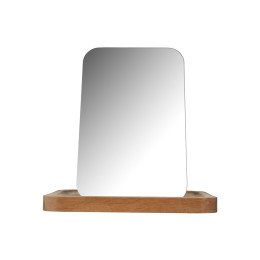 Estia Καθρεφτης Επιτραπεζιος Allure με Ξυλινη Βαση 7.5x12.5x18cm