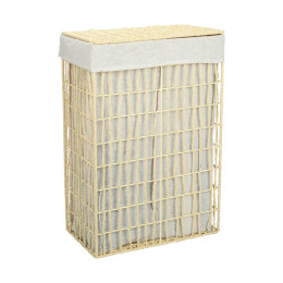 Estia Καλαθι Απλυτων Nest 37x22x55cm 2 Θεσεων Μπεζ