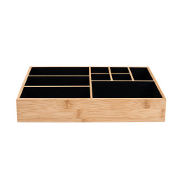 Estia Θηκη Οργανωσης Καλλυντικων Bamboo 9 Θεσεων 33x21x9cm