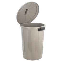 Καδος Απορριματων Outbin Εξωτερικου Χωρου Πλαστικος με Καπακι 60lt Γκρι