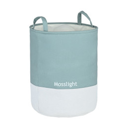 Estia Καλαθι Απλυτων Tone lab με Χερουλια 35x35x50cm Mosslight