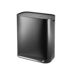 Estia Καδος Απορριματων Duoprime  Soft Close 60lt με δυο Δοχεια 30&30lt Μαυρος