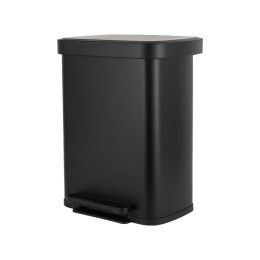 Estia Καδος Απορριματων Flatop Soft Close 50lt ματ Μαυρος