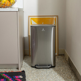 Estia Καδος Απορριματων Cubic Soft Close 30lt Ινοξ