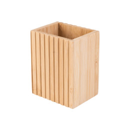 Estia Θηκη Οδοντοβουρτσας Bamboo Essentials Τετραγωνη 8.3x6.5x10.3cm