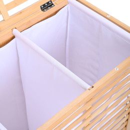 Estia Καλαθι Απλυτων Bamboo Essentials 60lt Διπλο