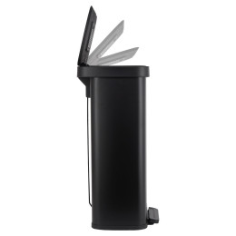 Estia Καδος Απορριματων Flatop Soft Close 70lt ματ Μαυρος