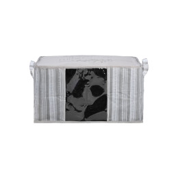 Θηκη Αποθηκευσης non Woven Υφασματινη 60x45x35cm με Παραθυρο Ivory