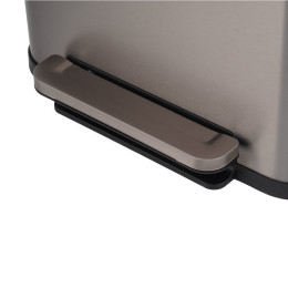 Estia Καδος Απορριματων Flatop Soft Close 70lt ματ Ινοξ